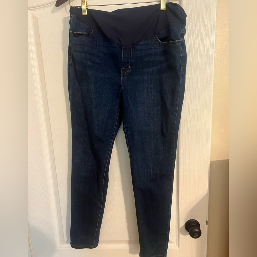 Pink Blush Maternity Size 32 Classic Women’s Dark Blue Stretch Jeans